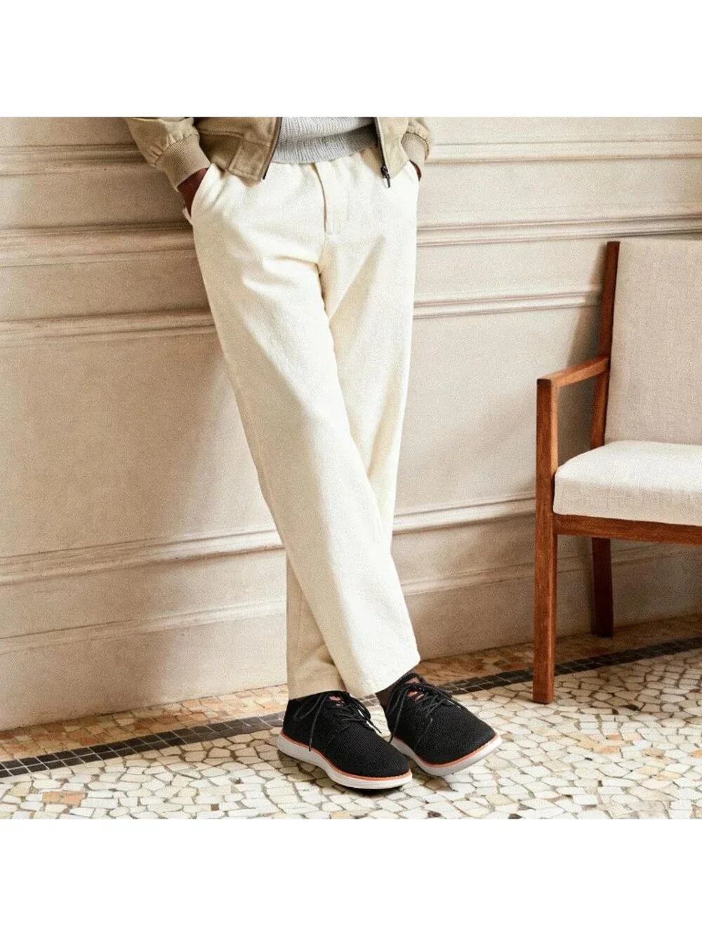 Men's Black Mesh Knit Flex Breeze Lightweight Casual Lace-Up Walking Sneakers